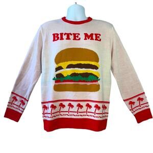 In and Out Burger Ugly Christmas Sweater Size Small